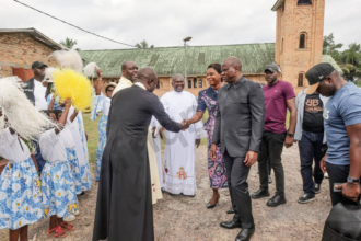 Couple présidentiel à la messe du Nouvel An