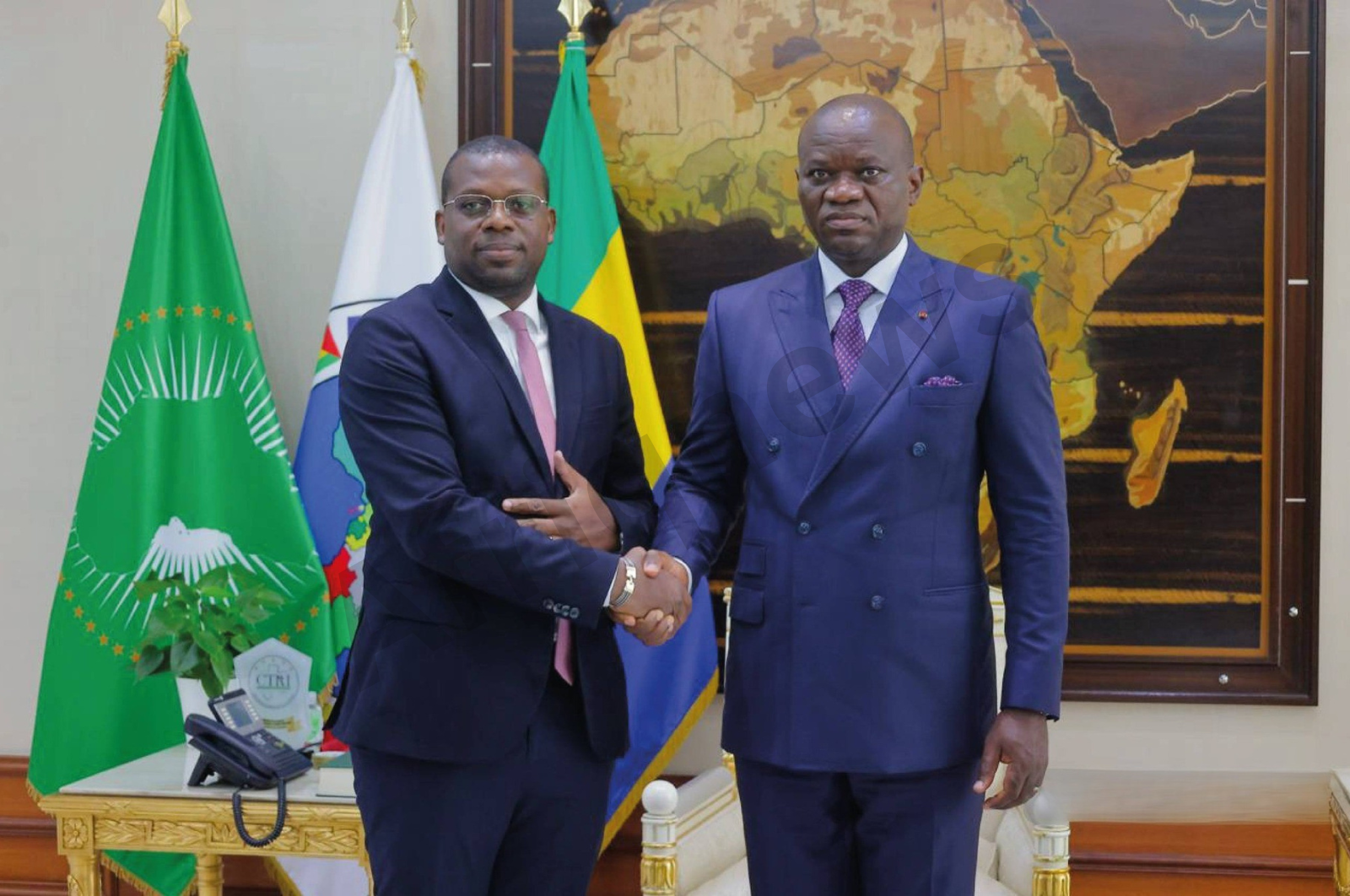 Le Chef de l’État reçoit le Président Europe et Afrique de Schlumberger