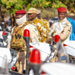 Cérémonie officielle de dotation de motos à la police nationale du Burkina Faso par le Président Ibrahim TRAORÉ avec remise de 2000 motos Yento