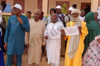 Manifestation à Bamako pendant la crise sécuritaire au Mali