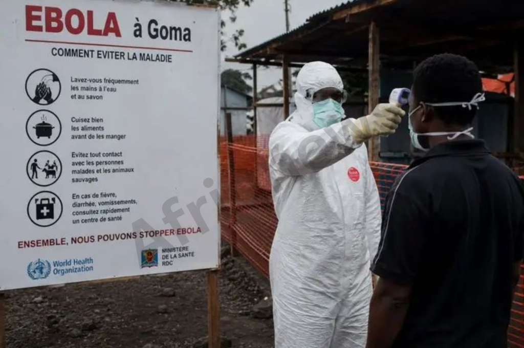 Équipe médicale mobilisée contre l’épidémie d’Ebola en RDC